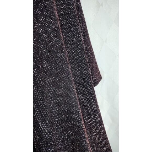 Tiffany & Grey Dress w/Attached Metallic Coat, Sz XL, Black/Copper - Picture 3 of 6